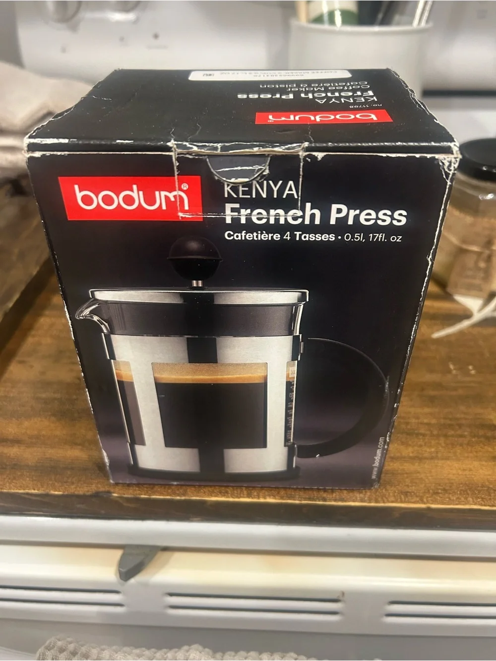 Bodum French Press Coffee Maker in Black and Silver